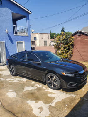 Elegant Honda Insight In A Beautiful Landscape. Wallpaper