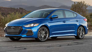 Elegant Hyundai Elantra In Nature Wallpaper