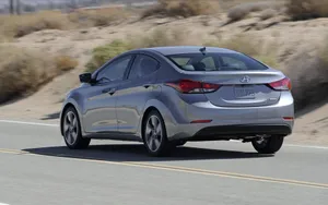 Elegant Hyundai Elantra On The Road Wallpaper