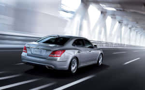 Elegant Hyundai Equus In Motion Wallpaper