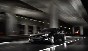 Elegant Hyundai Equus Parked Outdoors Wallpaper