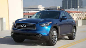 Elegant Infiniti Fx35 Cruising On The Highway Wallpaper