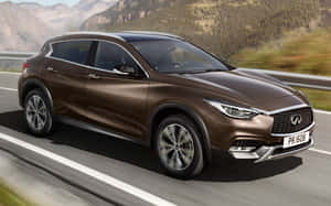 Elegant Infiniti Qx30 On A Clear Day Wallpaper