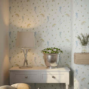 Elegant Interior Vase Decoration Wallpaper