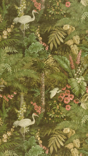 Elegant Jungle Print Design Wallpaper
