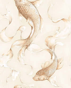 Elegant_ Koi_ Fish_ Artwork Wallpaper
