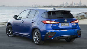 Elegant Lexus Ct 200h Hybrid Hatchback In Motion Wallpaper