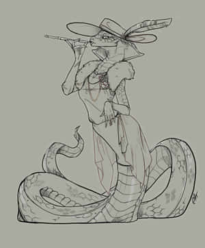 Elegant Madam Red Captivating The Audience Wallpaper