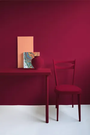 Elegant Magenta Theme Home Decor Wallpaper