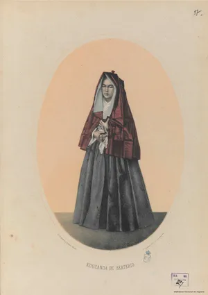 Elegant Maria Clara In Traditional Filipino Dress Wallpaper