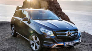 Elegant Mercedes-benz Gle-class On The Road Wallpaper