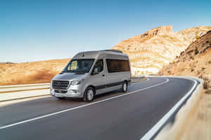 Elegant Mercedes Benz Sprinter On The Road Wallpaper