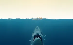 Elegant Minimalist Animal Illustration Wallpaper