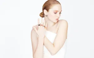 Elegant Model Displaying Jewelry Wallpaper