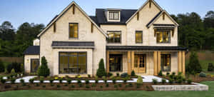 Elegant Modern Farmhouse Exterior Wallpaper