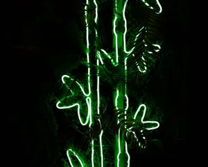 Elegant Neon Plant | Glowing In The Dark Wallpaper