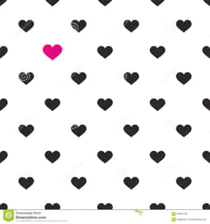 Elegant Pattern Of Black, Pink And White Wallpaper