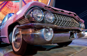 Elegant Pink Cadillac Classic Car Wallpaper