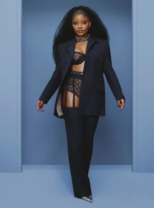 Elegant Pinstripe Suit Fashion Wallpaper