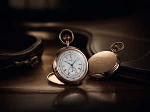 Elegant Pocket Watch From Longines Wallpaper