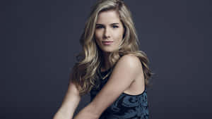 Elegant Portrait Emily Bett Rickards Wallpaper