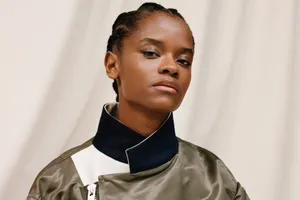 Elegant Portrait Letitia Wright Wallpaper