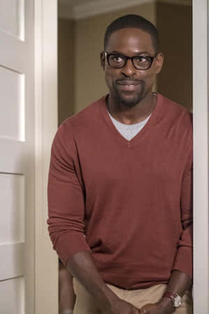 Elegant Portrait Of Sterling K. Brown Wallpaper