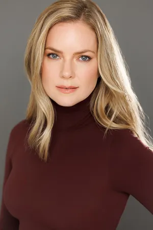 Elegant Portrait Woman Brown Turtleneck Wallpaper