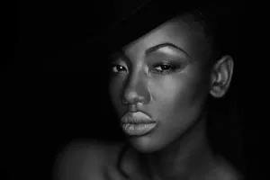 Elegant Portraitin Blackand White Wallpaper