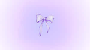 Elegant Purple Aesthetic Bow Wallpaper