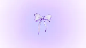 Elegant Purple Aesthetic Bow Wallpaper