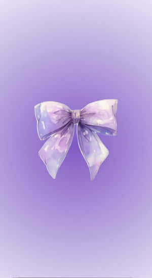 Elegant Purple Bow Wallpaper