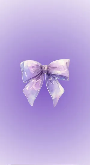 Elegant Purple Bow Wallpaper