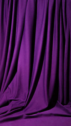 Elegant Purple Curtain Drapery Wallpaper