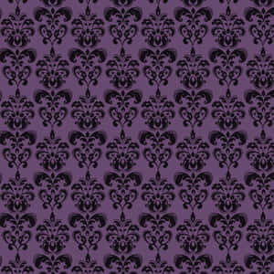 Elegant Purple Damask Pattern Wallpaper