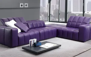 Elegant Purple Leather Texture Wallpaper