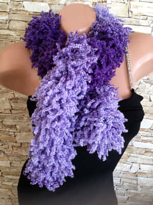 Elegant Purple Scarf Draped Beautifully Wallpaper