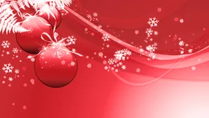 Elegant Red Christmas Background Wallpaper