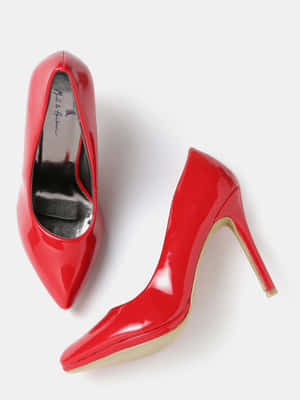 Elegant Red High Heels Wallpaper