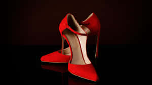 Elegant Red High Heels Wallpaper