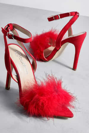 Elegant Red High Heels Wallpaper