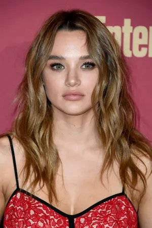 Elegant Red Lace Dress Portrait Wallpaper