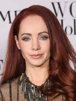 Elegant Redhead Event Appearance Wallpaper