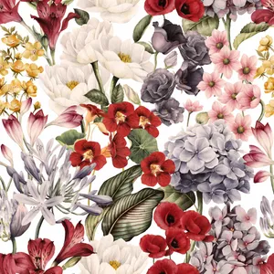 Elegant Retro Floral Wallpaper Wallpaper