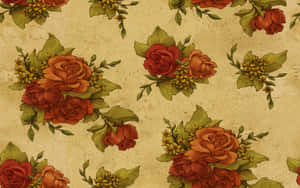 Elegant Rose Pattern Wallpaper Wallpaper