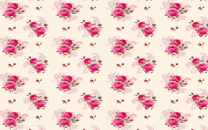 Elegant Rose Pattern Wallpaper Wallpaper