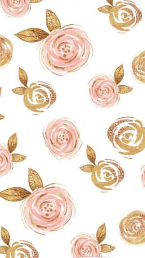 Elegant Rose Pattern Wallpaper Wallpaper