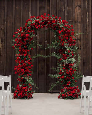 Elegant Roses Wedding Decorations Wallpaper