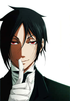 Elegant Sebastian Michaelis Full-length Pose Wallpaper