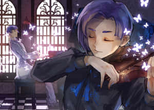 Elegant Shuu Tsukiyama From Tokyo Ghoul Wallpaper